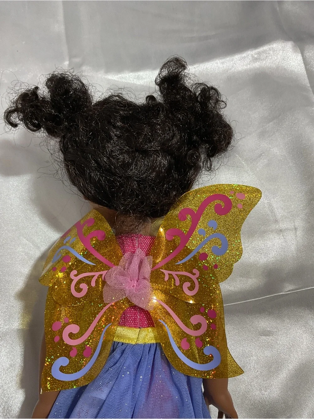 American Girl Sparkle Fairy Doll in Pink Top, Purple Skirt, Yellow Wings